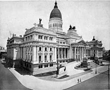 Le palais du Congrès en 1910