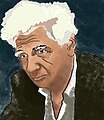 Jacques Derrida postuum 4 augustus 2009 (Tekening: Pablo Secca) geboren op 15 juli 1930