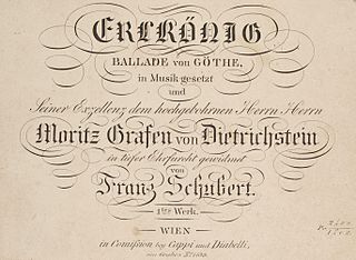 <span class="mw-page-title-main">Erlkönig (Schubert)</span> Lied by Franz Schubert set to Goethes poem