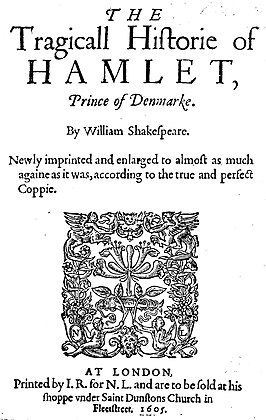 Hamlet, 1605 (herdruk)