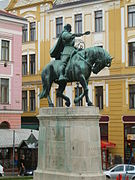 Pátzay Pál: Hunyadi János szobra Pécs főterén