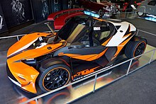 The X-Bow GT on display. KTM X-Bow GT, Erfolgsgeschichte des Automobils & Motorradausstellung, 2014 (01).JPG