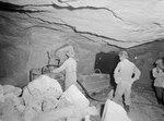 A group of miners at the limestone mine in Sipoo, Finland, 1950