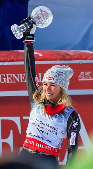 <span class="mw-page-title-main">2018 Alpine Skiing World Cup – Women's overall</span> Alpine ski discipline year standings