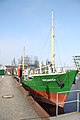 Museum ship "Greundiek" in the harbor