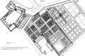 Floor plan of the château and its gardens around 1575