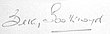 Signature de Betty Boothroyd