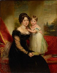 Victoria, Duchess of Kent with Princess Victoria William Beechey, 1821