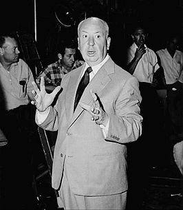 Alfred Hitchcock in 1955