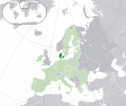 Location of Denmark