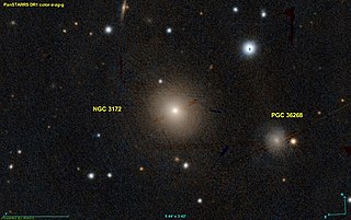 <span class="mw-page-title-main">NGC 3172</span> Galaxy in the constellation Ursa Minor