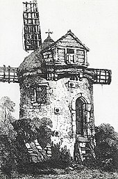 A windmill in Wales, United Kingdom. 1815. Near St. Donats.jpeg