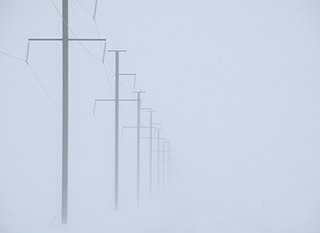 <span class="mw-page-title-main">Whiteout (weather)</span> Reduced visibility due to snow or sand