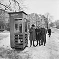 Cabine téléphonique en Norvège (1965).