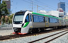 A B-series train near McIver station