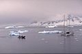 La baie de l’Espérance, à l'extrémité septentrionale de la terre de Graham, devant la base antarctique Esperanza