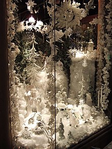 Torquay Candle Company Christmas window on Fleet Walk Christmas window, Torquay - geograph.org.uk - 625048.jpg