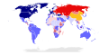 Image 15The world map of military alliances in 1980:    NATO & Western allies,     Warsaw Pact & other Soviet allies,   Non-aligned countries,   China and Albania (communist countries, but not aligned with USSR), ××× Armed resistance (from Portal:1980s/General images)