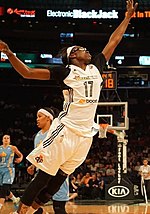 Essence Carson during the 2015 WNBA season in a game between the Chicago Sky and the New York Liberty Essence Carson cropped.jpg