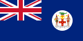 This is the SVG vector image of the flag and government ensign of the Colony of Jamaica from 1957 to 1962. It is recommended to create a new SVG vector image based on this SVG. Just change the background color from blue to the same red as the Union Flag in the upper left corner. The other contents remain unchanged.