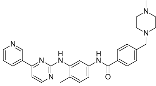 <span class="mw-page-title-main">Imatinib</span> Chemical compound