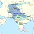 Kushan Empire (30-375 AD) in 127-150 AD.