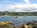 Fishing boats in Island Bay