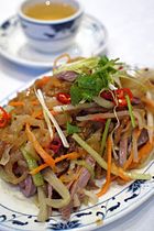 Jellyfish and roast duck salad.JPG