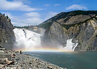 View of the falls from below.