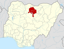 Kano State is shown in red.