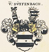 Wappen der Freiherren von Teuffenbach-Massweg (zweiter Stamm) in Johann Siebmachers Wappenbuch von 1605, Tafel 23