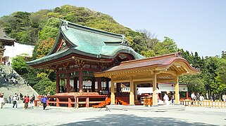 Schrein Tsurugaoka Hachiman-gū in Kamakura in der Präfektur Kanagawa