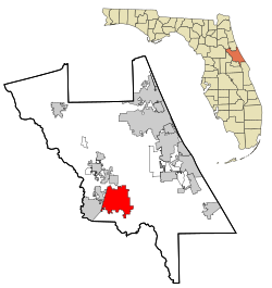 Location in Volusia County and the state of Florida