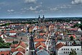 View over the oldtown of Wittenberg from the tower of the Schloßkirche