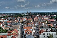 View over downtown Wittenberg in Wittenberg district