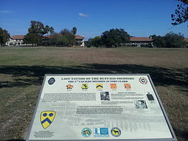 Historical marker about the Buffalo Soldiers, at Fort Clark Buffalo Soldiers.jpg