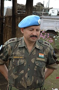 Lt Colonel Sundeep Sen, commanding the 11th Gorkha Rifles contingent of the MONUSCO in the Democratic Republic of the Congo. Col. Sundeep.jpg