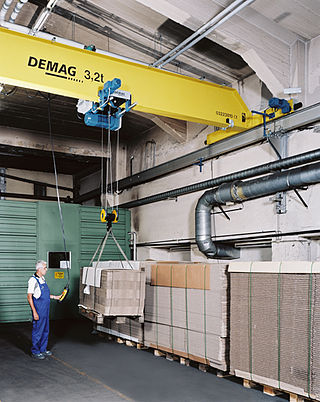 <span class="mw-page-title-main">Overhead crane</span> Type of crane found in industrial environments