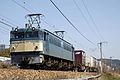 JR Freight EF65 100 in original blue livery in March 2008