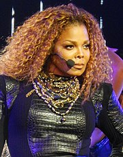 Janet Jackson (pictured) sang along with her brother, Michael Jackson, via archive footage. JanetJacksonUnbreakableTourSanFran2015 (cropped).jpg