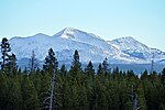 Mount Holmes (center) from Madison River, October 2010