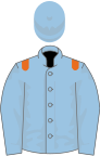 Aqua, orange epaulets