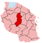 Map of the Singida Region