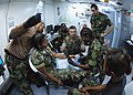 Image 3Armed Forces of São Tomé and Príncipe personnel undergo medical training with US Navy personnel