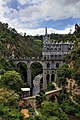 Las Lajas Cathedral, 1949. Gothic Revival architecture.