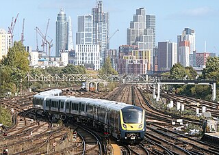 <span class="mw-page-title-main">South West Main Line</span> British railway route linking London and Weymouth