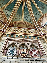 Gothic Revival - Drawing room of the Castell Coch, Tongwynlais, Wales, by William Burges, 1891[48]