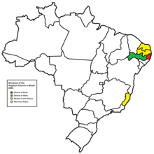 Map of dioceses of the Anglican Church in Brazil, 2023 Diocese-Anglican-Church-Brazil-2023.png