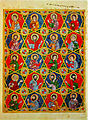 I quaranta martiri di Sebaste, miniatura dell'evangelario liturgico giacobita, Vat. siriaco 559, ca. 1220.