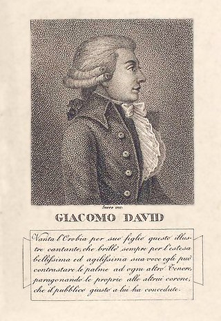 <span class="mw-page-title-main">Giacomo David</span> Italian opera singer